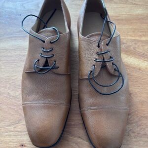 Bally Tan Leather Men's Oxfords